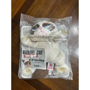 NWT Ganz Grumpy Cat Plush Stuffed Animal Window Cling Suction Cups